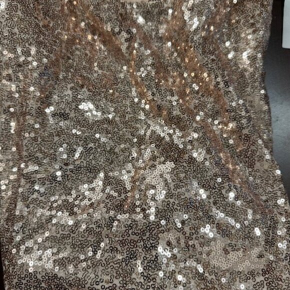 NWT Lulus Alicia Rose Gold Sequin Ruffled Two-Piece Dress - Picture 8 of 10